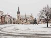 snow in small town
